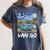 Van Go Retro Vanlife Art Teacher Women's Comfort Colors T-Shirt Denim Van Go Retro Vanlife Art Teacher Women's Comfort Colors T-Shirt Denim