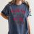 Visually Impaired Teacher Braille Bible Verse Walk By Faith Women's Comfort Colors T-Shirt Denim Visually Impaired Teacher Braille Bible Verse Walk By Faith Women's Comfort Colors T-Shirt Denim