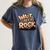 Wait I See A Rock Geology Teacher Women's Comfort Colors T-Shirt Denim
