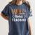 Wild About Teaching Teacher Lover Animals Leopard Zebra Women's Comfort Colors T-Shirt Denim Wild About Teaching Teacher Lover Animals Leopard Zebra Women's Comfort Colors T-Shirt Denim