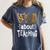 Wild About Teaching Teacher Student First Day Of School Women's Comfort Colors T-Shirt Denim Wild About Teaching Teacher Student First Day Of School Women's Comfort Colors T-Shirt Denim