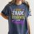 Will Trade Students For Candy Teacher Cute Halloween Costume Women's Comfort Colors T-Shirt Denim Will Trade Students For Candy Teacher Cute Halloween Costume Women's Comfort Colors T-Shirt Denim