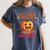 Will Trade Students For Candy Teacher Cute Halloween Pumpkin Women's Comfort Colors T-Shirt Denim Will Trade Students For Candy Teacher Cute Halloween Pumpkin Women's Comfort Colors T-Shirt Denim