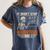 I Won't Stop Haunting Me Skeleton 6 7 Meme Teachers Women's Comfort Colors T-Shirt Denim