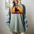 Boston Terrier Bostie Sunset Retro Dog Pet Mom Dad Women's Comfort Colors T-Shirt Berry