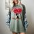 Boston Terrier Lover Heart Shape Boston Terrier Valentine Women's Comfort Colors T-Shirt Berry