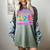 Are You Fall-O-Ween Directions Teacher Ghost Halloween Women's Comfort Colors T-Shirt Berry
