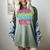 In My Glowing Teacher Era Groovy Colorful Bright Women's Comfort Colors T-Shirt Berry