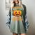 Halloween Teacher Librarian Pumpkin Reading Books Men Women Kids Women's Comfort Colors T-Shirt Berry