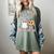 Kindergarten Boo Crew Halloween Floral Ghost Kinder Teacher Women's Comfort Colors T-Shirt Berry