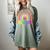 Preschool Rainbow Girls Boys Kids Teacher Back To School Women's Comfort Colors T-Shirt Berry
