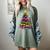 Teacher Crayon Christmas Tree Lights Student School Xmas Women's Comfort Colors T-Shirt Berry