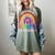 Teacher You Are a Rainbow Of Possibilities Funny Women's Comfort Colors T-Shirt Berry Teacher You Are a Rainbow Of Possibilities Funny Women's Comfort Colors T-Shirt Berry