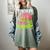 Teachers Love Brains Zombie Teacher Halloween Zombies Women's Comfort Colors T-Shirt Berry