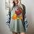 Turkey Reading Books Fall Thanksgiving Teacher Book Women's Comfort Colors T-Shirt Berry