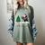 Ugly Christmas Tree Lights Xmas Santa Riding Boston Terrier Women's Comfort Colors T-Shirt Berry