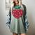 Valentines Day Teacher Hearts Apple Love Teach Women Men Women's Comfort Colors T-Shirt Berry
