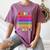 50 Days Of School Hearts Teacher Happy 50th Day Of School Women's Comfort Colors T-Shirt Moss