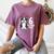 6 Years Old Birthday Boston Terrier Dog Lover 6th Party Kid Women's Comfort Colors T-Shirt Moss