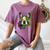 Boston Terrier In Day Of The Dead Sugar Skull Dog Women's Comfort Colors T-Shirt Moss