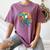Boston Terrier Dog Riding Dinosaur T Rex Boys Women's Comfort Colors T-Shirt Moss