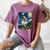 Boston Terrier Dog Starry Night Painting Women's Comfort Colors T-Shirt Moss