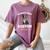 Boston Terrier Groovy World's Best Boston Mom Women's Comfort Colors T-Shirt Moss