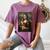 Boston Terrier Mona Lisa Painting Art Dog Mom Dad For Men Women Kids Women's Comfort Colors T-Shirt Moss