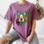 Boston Terrier In Red Day Of The Dead Sugar Skull Dog Women's Comfort Colors T-Shirt Moss