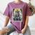 Boston Terrier Tarot Card Dog Women's Comfort Colors T-Shirt Moss