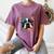 Cute Boston Terrier Puppy Dog Art Lover Unique Painting For Men Women Kids Women's Comfort Colors T-Shirt Moss