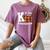 Fall Kindergarten Teacher K Is For Buffalo Plaid Pumpkin Women's Comfort Colors T-Shirt Moss