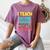 I Teach Second Grade Superheroes Teacher Superhero Women's Comfort Colors T-Shirt Moss