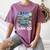 Van Go Retro Vanlife Art Teacher Women's Comfort Colors T-Shirt Moss Van Go Retro Vanlife Art Teacher Women's Comfort Colors T-Shirt Moss