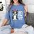 10 Years Old Birthday Boston Terrier Dog Lover 10th Party For Men Women Kids Women's Comfort Colors T-Shirt Blue Jean