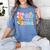 100 Days Of School Preppy 100th Day Of School Teachers Girls Women's Comfort Colors T-Shirt Blue Jean 100 Days Of School Preppy 100th Day Of School Teachers Girls Women's Comfort Colors T-Shirt Blue Jean