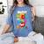 100th Day Of School Teachers Kids Child Happy 100 Days Women's Comfort Colors T-Shirt Blue Jean