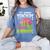 3rd Grade Teachers Love Brains Zombie Teacher Halloween Women's Comfort Colors T-Shirt Blue Jean