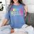 4th Grade Squad Fourth Teacher Student Team Back To School Women's Comfort Colors T-Shirt Blue Jean