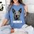 4th July Blue Heeler Dog Merica Patriotic USA Flag Cute Women's Comfort Colors T-Shirt Blue Jean
