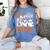 5th Grade Boo Crew Teachers Students Ghost Halloween Women's Comfort Colors T-Shirt Blue Jean