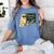 67 Teacher Halloween Skeleton Ghost Six Seven Meme Math Women's Comfort Colors T-Shirt Blue Jean