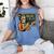 67 Teacher Halloween Skeleton Women's Comfort Colors T-Shirt Blue Jean