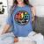 ABCD The Teacher Tour Back To School First Day Of School Women's Comfort Colors T-Shirt Blue Jean