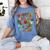 ABCs Learning Kindergarten Teacher Christmas Lights Alphabet For Men Women Kids Women's Comfort Colors T-Shirt Blue Jean