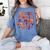 ABCs Learning Kindergarten Teacher Halloween Alphabet Women's Comfort Colors T-Shirt Blue Jean