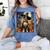 Aesthetic Halloween Boston Terrier Dog Witch Pumpkin For Men Women Kids Women's Comfort Colors T-Shirt Blue Jean
