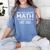 The Answer Is Hot Dog Math Teacher Student Women's Comfort Colors T-Shirt Blue Jean