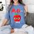 A Is For Apple Pre-K Kindergarten Teacher Student Women's Comfort Colors T-Shirt Blue Jean