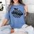 Back To School Checkered Apple Teacher Checkerboard Teacher For Men Women Girls Kids Women's Comfort Colors T-Shirt Blue Jean
